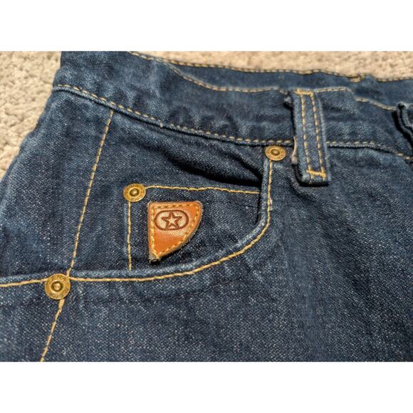 VTG Women's 90s ZENA Jeans 13 Sz 26" Dark Wash High Waist Logo Spellout - Picture 5 of 8